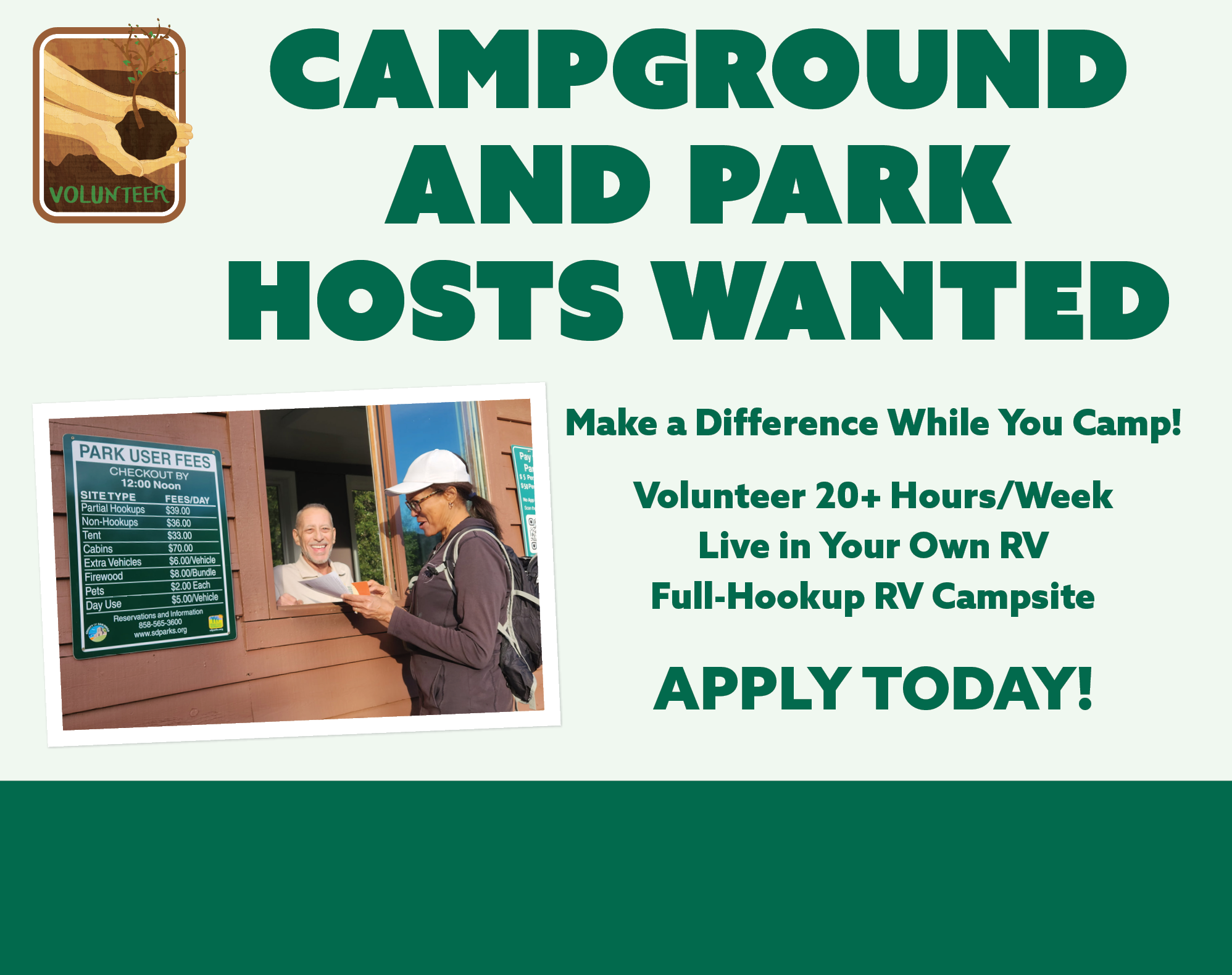 Campground and Park Hosts Wanted