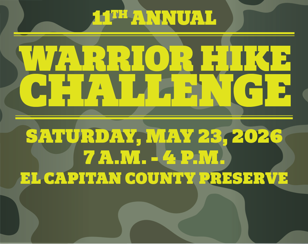 Warrior Hike Challenge Memorial Day Weekend May 23 El Capitan County Preserve