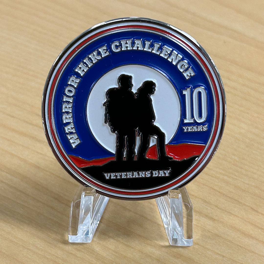 2025 Warrior Hike - Veterans Day Coin Front