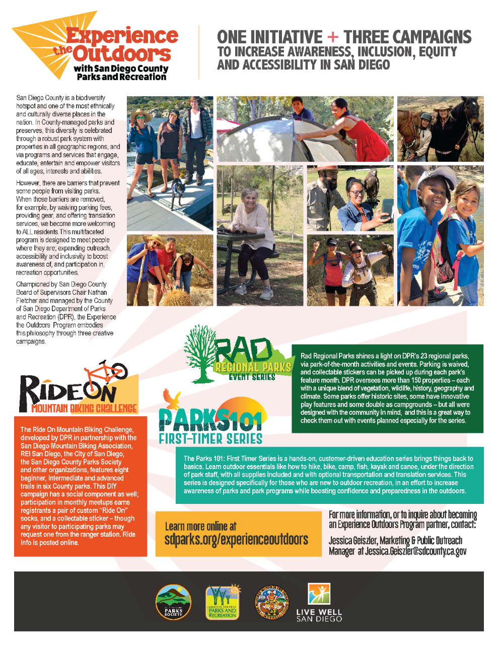 JULY 2022 EXPERIENCE THE OUTDOORS FLYER - HIGH LEVEL PARTNERS ONLY - FINAL