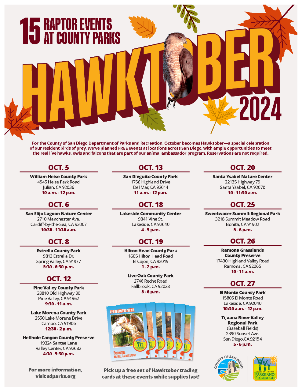 2024_Hawktober_Schedule_Flyer