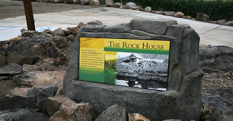 Bancroft Rock House Interpretive Panel
