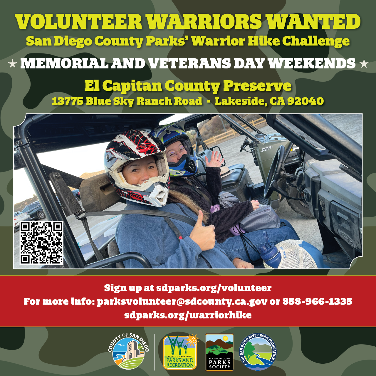 Volunteer Warriors Wanted
